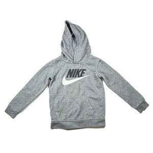 Nike Swoosh Fleece Grey Pullover Hoodie Size 4T